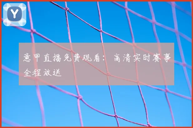 意甲直播免费观看:高清实时赛事全程放送